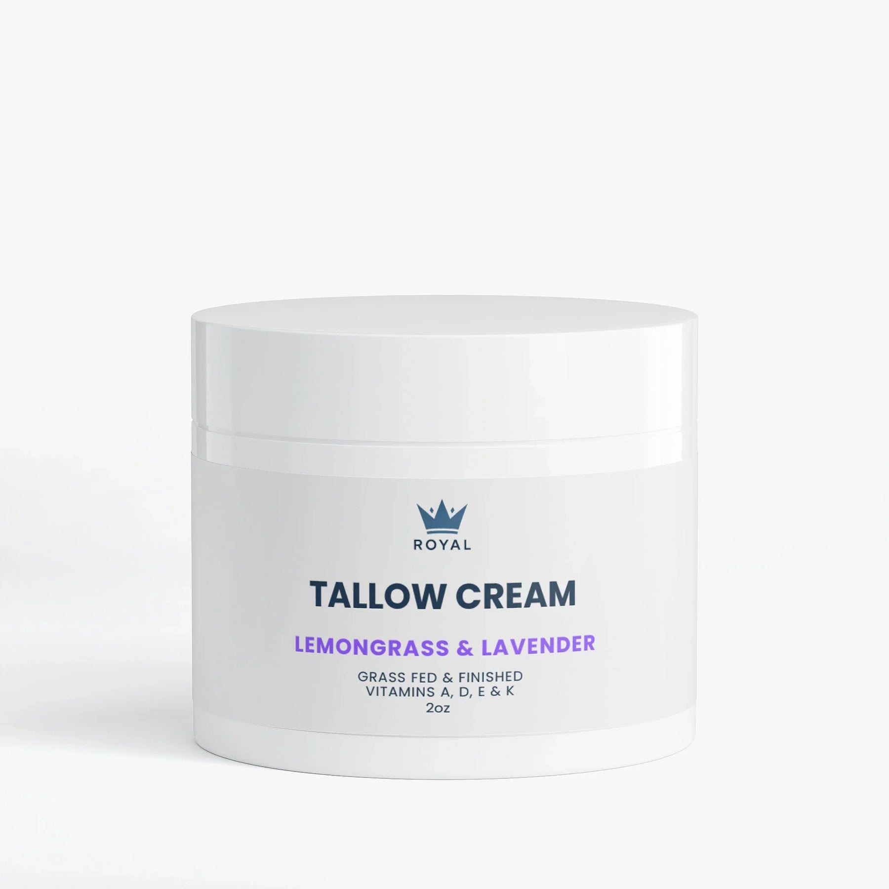 Tallow Cream Face & Full Body Moisturizer - Lemongrass & Lavender - Royal Wellness