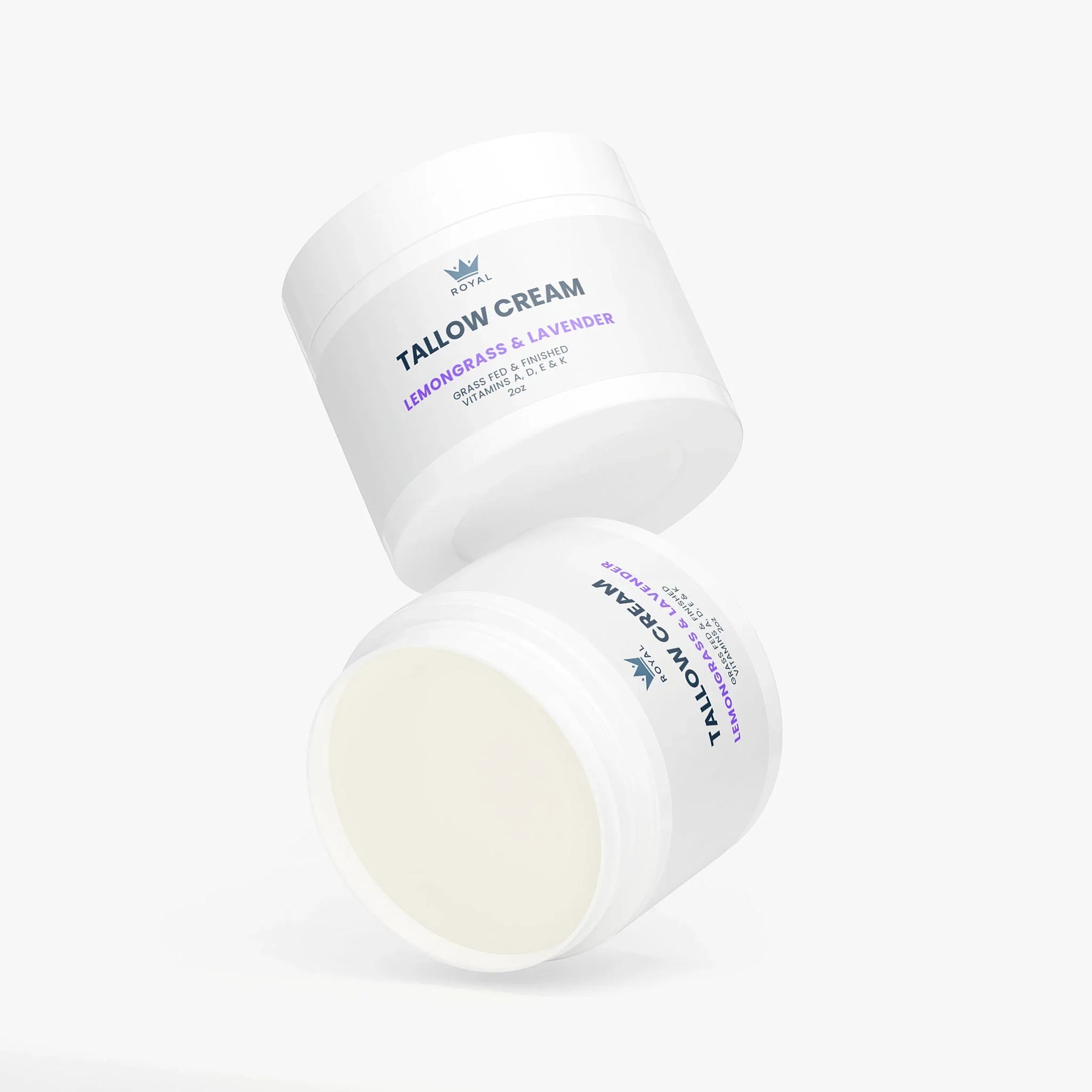 Tallow Cream Face & Full Body Moisturizer - Lemongrass & Lavender - Royal Wellness
