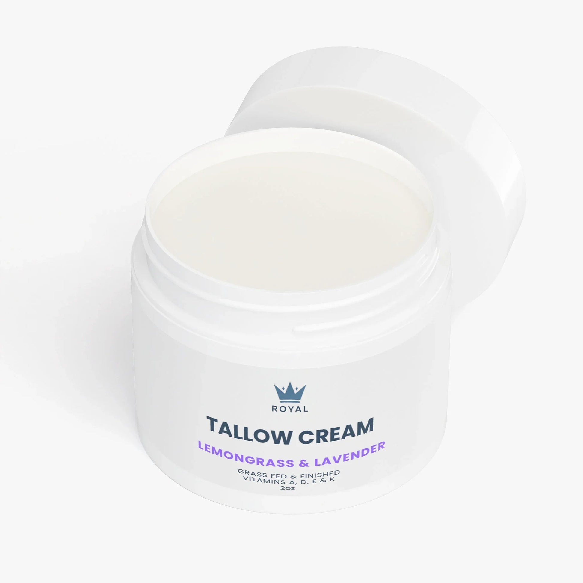 Tallow Cream Face & Full Body Moisturizer - Lemongrass & Lavender - Royal Wellness