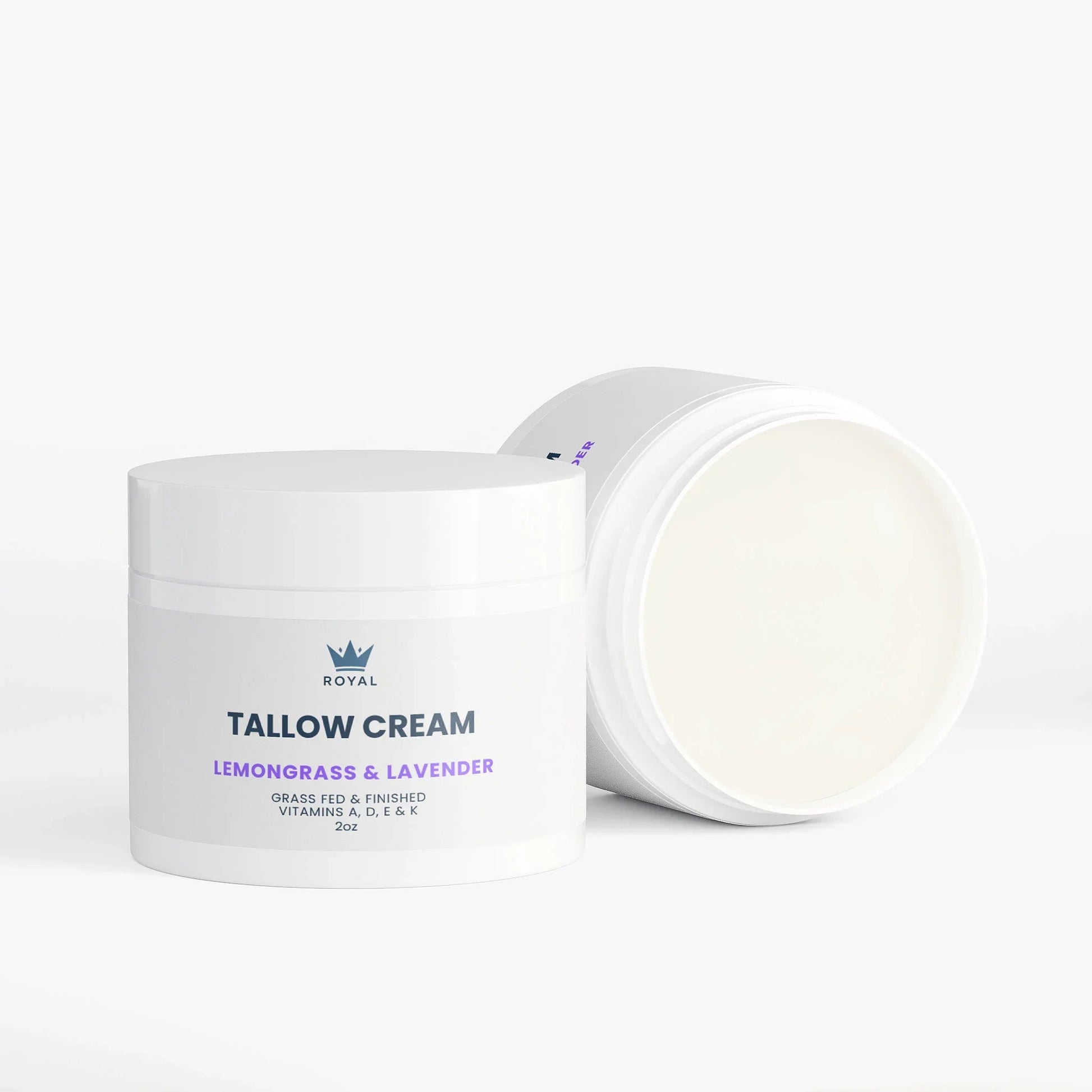 Tallow Cream Face & Full Body Moisturizer - Lemongrass & Lavender - Royal Wellness