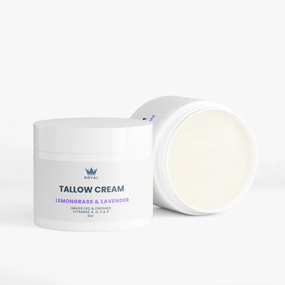 Tallow Cream Face & Full Body Moisturizer - Lemongrass & Lavender - Royal Wellness